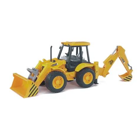 Bruder 02428 JCB 4CX Traktor mit Frontlader und Schaufel / 1:16 / ab 3 Jahren