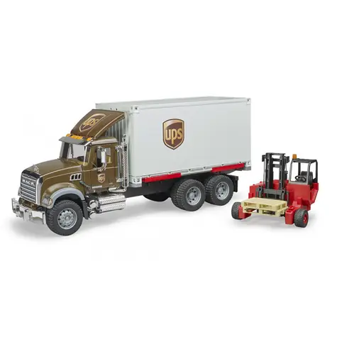 Bruder 02828 Mack Granite UPS mit Gabelstapler / 1:16 / ab 4 Jahren