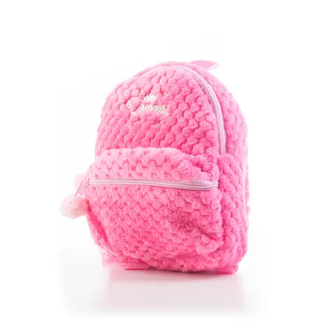 G21 Plüsch-Kinderrucksack / rosa / Maße 27 x 29 x 8 cm