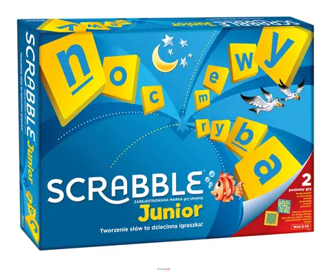 Mattel Y9735 Scrabble Junior - PL / Sprachversion: PL / ab 6 Jahren