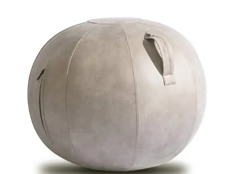 Eljet Vitaljet Designball - PU-Leder grau / Balanceball / 60-65 cm