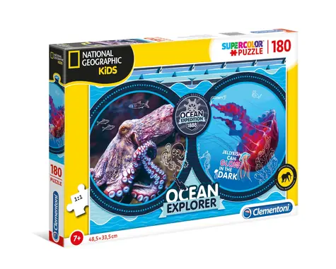 Clementoni 29205 PUZZLE National geographic KIDS - Ozeanexpedition / 180 Teile / ab 7 Jahren