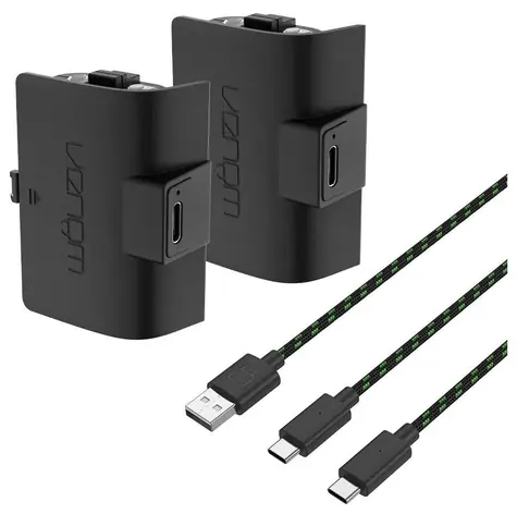 Venom VS2883 2 Stück schwarz / Akku für Xbox S/X/One Controller / 2x 1100 mAh