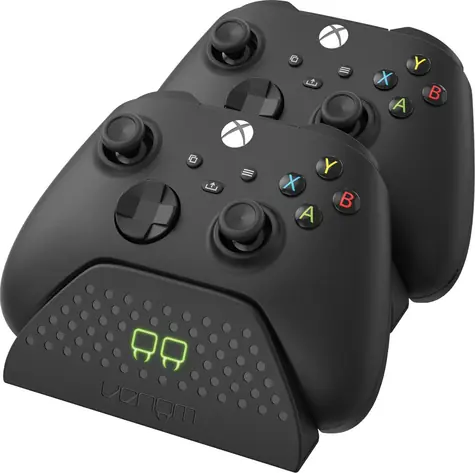 Venom VS2881 schwarz / Dockingstation für Xbox S/X/One Controller / 2x Batterien