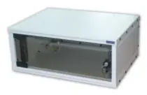 Triton 19"-Einteil-Rack 6 HE/400 mm, Ganzglastüren