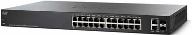 Cisco SF220-24P-K9-EU / 24x RJ-45 100M / PoE / 2x Gigabit Combo SFP