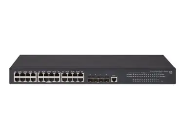 HPE 5130-24G-4SFP+ EI-Switch / 24 x Gigabit RJ45-Anschlüsse / 4X 10 Gigabit SFP+-Anschlüsse
