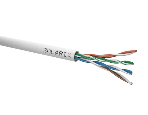 Solarix Installationskabel CAT5E 1000m grau / Inneninstallation / PVC-Mantel / ungeschirmt / Spule