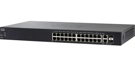 Cisco SF250-24-K9-EU / Switch / 24x RJ-45 10|100 / 2x Combo Gbit/s / 2x SFP / QoS / VLAN