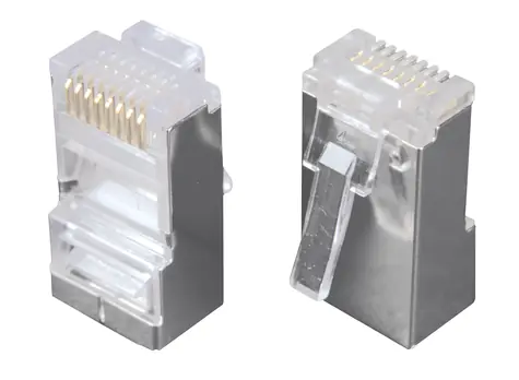 Solarix -Stecker RJ45 CAT5E STP für Kabel - 1 Stück / geschirmt / nicht gefaltet