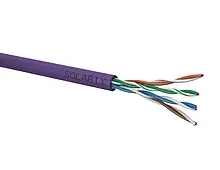 Solarix Installationskabel CAT5E 100m lila / Inneninstallation / LSOH-Mantel / ungeschirmt / Box