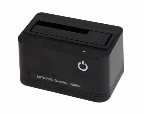 Gembird HD32-U2S-5 schwarz / Dockingstation / 2,5" und 3,5" / Plug and Play / Klonen & Backup 