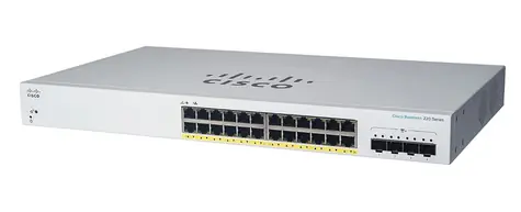 Cisco CBS220-24FP- 4X- EU / 24x RJ-45 1000 / 4X Gigabit SFP+