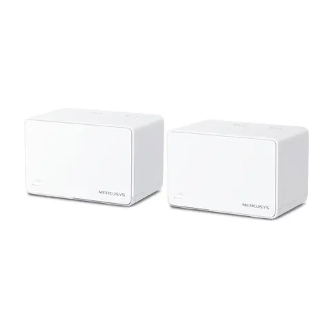 Mercusys Halo H80X (2 Stück) / Wi-Fi Mesh-System AX3000 / Dual-Band / 2,4 GHz - 574 Mbit/s / 5 GHz - 2402 Mbit/s / 3x GLAN
