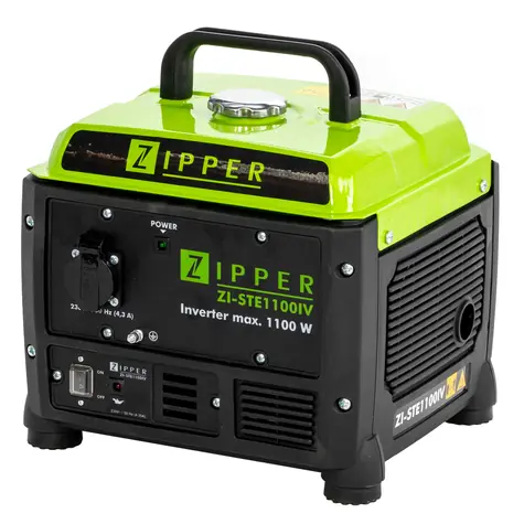 Zipper ZI-STE1100IV / Benzin-Stromgenerator / Tank: 4,2 l / 1300 W / Inventor-Technologie / 1 x 230 V
