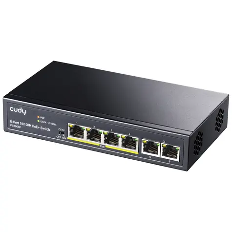 Cudy FS1006P PoE-Switch / 4X PoE RJ45 / 2x RJ45 / 60W