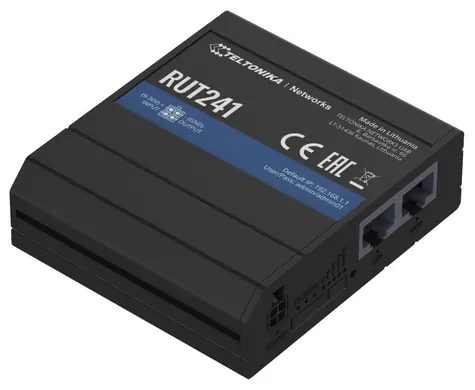 Teltonika RUT241 / Industrie-Router / 10 100 Mbit/s / 1x LAN / 1x WAN