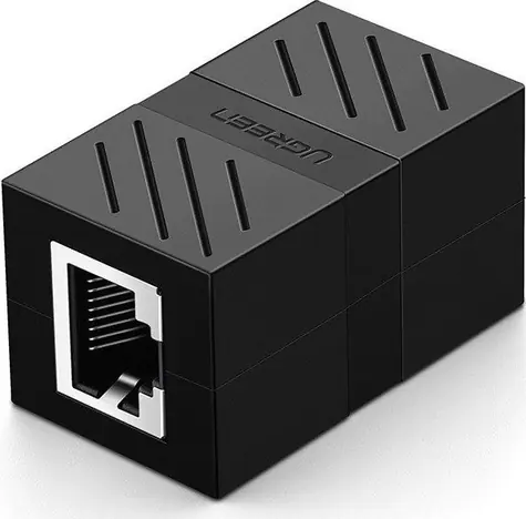 Ugreen NW114 Cat 7 UTP Ethernet-Koppler RJ45 Schwarz / 8P/8C / Verlängerungskabel