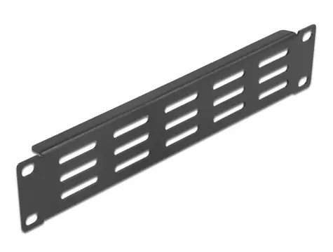 DeLock 10" 1U Blindblende mit Belüftung schwarz