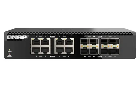 QNAP QSW-3216R-8S8T / Switch / 8x 10GbE RJ45 / 8x 10GbE SFP+