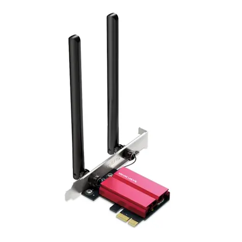 Mercusys MA86XE / WLAN-PCI-E-Adapter AXE5400 / 574 + 2402 + 2402 Mbit/s / BT 5.2 / PCI-Express x1