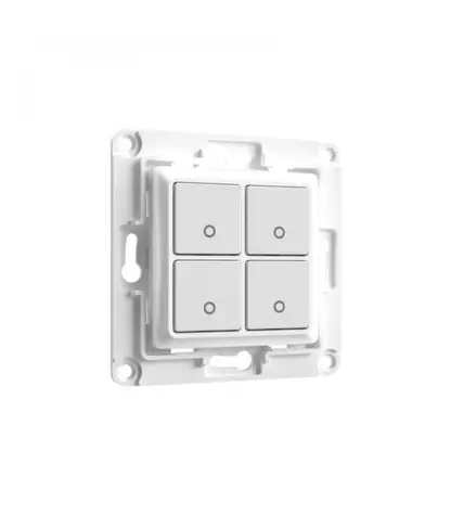 Shelly Wall Switch 4 - Wandschalter weiß / ohne Rahmen