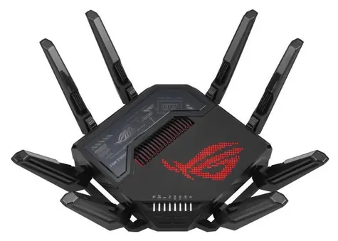 Asus ROG Rapture GT-BE98 / Gaming-Router / 2,4 GHz / 5,0 GHz / 6,0 GHz / 2x WAN / 4X LAN / WiFi 7 / AiMesh / Kundendienst