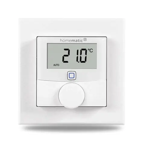 Homematic IP HmIP-BWTH Wandthermostat mit Feuchtigkeitssensor und 230V Schaltausgang - Unterputzmontage