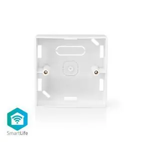 Nedis Back Box weiß / Zubehör für: WIFIWC10WT / WIFIWS10WT / WIFIWS20WT / Für Aufputzmontage 
