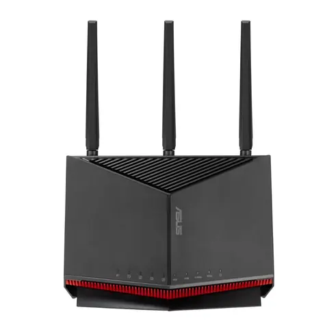 Asus RT-BE86U / Router / 2,4 GHz 1376 Mbit/s / 5,0 GHz 5764 Mbit/s / 2x WAN / 3x LAN / USB 