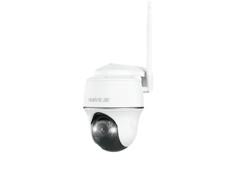 Reolink Argus Series B440 weiß / kabellose IP-Kamera + Solarpanel / 3840 x 2160 / Akku / IP64 / WiFi / MicroSD 