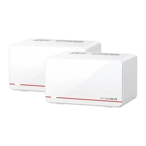 TP-LINK Mercusys Halo H37BE (2er-Pack) / WLAN-Router BE6500 / Dualband / 2,4 GHz 688 Mbit/s / 5 GHz 5760 Mbit/s / 3x GLAN