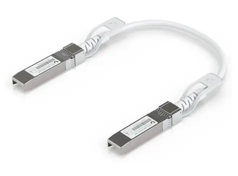 Ubiquiti Uplink- Cable SFP28, 30 cm, weiß / 1/10/25 Gbit/s / SFP/SFP+-Unterstützung / Durchmesser 3 mm