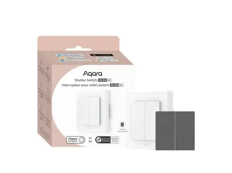 Aqara Rollladenschalter H2 EU Kit (DS-K02D) Rollladenschalter weiß / Zigbee und Gewinde 