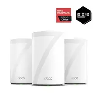 TP-LINK Deco BE68 (3er-Pack) weiß / Wi-Fi 7 Mesh-System BE14000 / Tri-Band / 688+4324+8647 Mbit/s