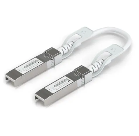 Ubiquiti Uplink- Cable SFP28 15 cm weiß / 1/10/25 Gbit/s / SFP/SFP+-Unterstützung / Durchmesser 3 mm