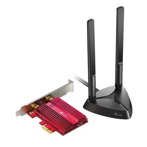 Ausgepackt - TP-LINK Archer TX3000E schwarz / Wi-Fi 6 Bluetooth 5.0 PCIe-Adapter / 2,4 GHz 574 Mbit/s / 5 GHz 2402 Mbit/s / Wi-Fi 6 / BT 5.0 / ausgepackt