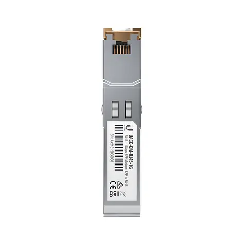 Ausgepackt - Ubiquiti UACC-CM-RJ45-1G / Gigabit-SFP-Metallmodul / RJ-45 / Reichweite 100 m / ausgepackt