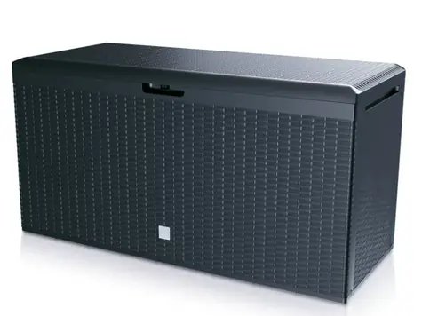 Prosperplast Gartenbox BOXE RATO PLUS schwarz / 290l / 114 x 60 x 47 cm