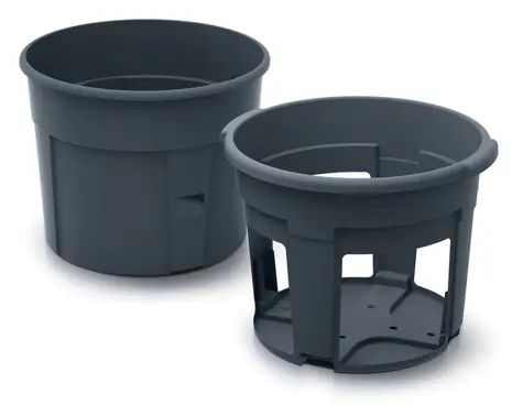 Prosperplast Kartoffeltopf 29,5 cm anthrazit