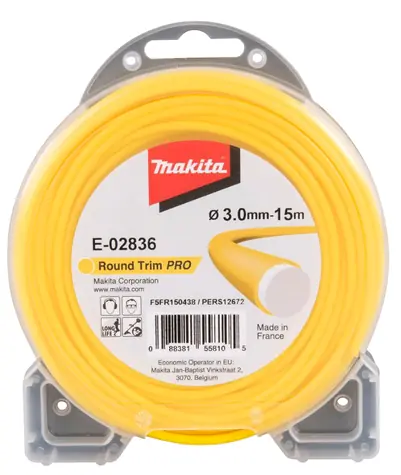 Makita E-02836 Nylonsaite Pro 3,0 mm 15 m rund gelb