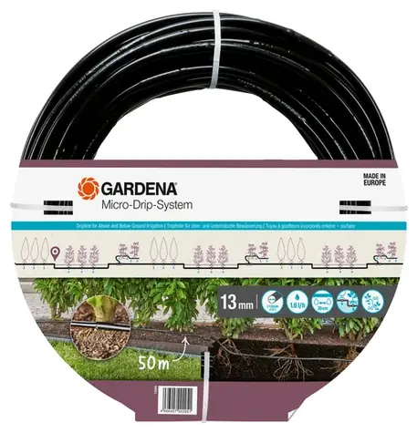 Gardena 13504-20 Micro-Drip-System Tropfschlauch für Sträucher/Hecken (50 m)
