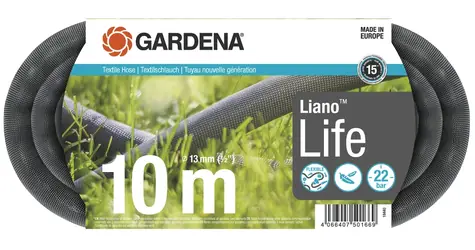 Gardena 18440-20 Liano Life Textilschlauch 13 mm (1/2") Länge 10 m