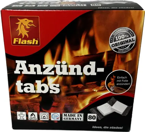 Flash Fire Paraffintabletten 80 Stück