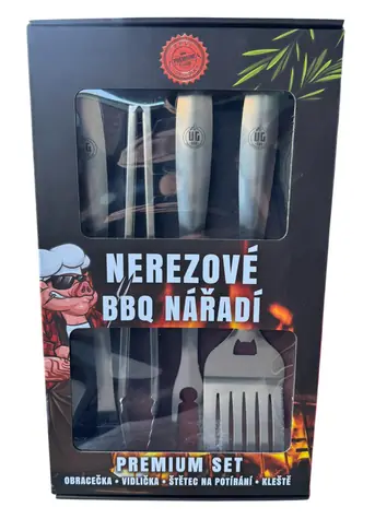 UG Grill Premium Grillbesteck-Set aus Edelstahl