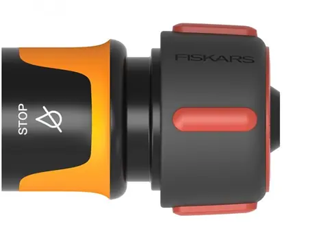 Fiskars 1027082 Komfort-Schnellkupplung für Gartenschlauch auf Wasserhahn 19 mm 3/4"