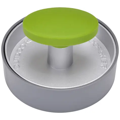 Outdoorchef Hamburgerpresse aus Aluminium, 12 cm