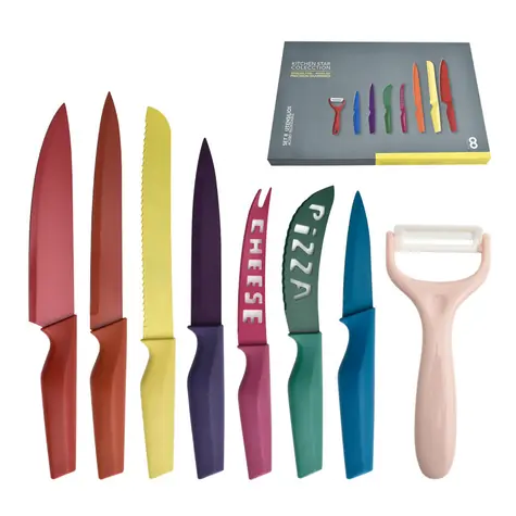 UG Grill Geschenkset mit 8 Küchenmessern