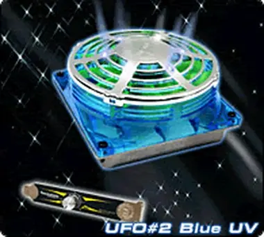 Thermaltake A2218 UFO-LÜFTER Blau UV / Lüfter 90x90x38mm / 1300-3600 U/min