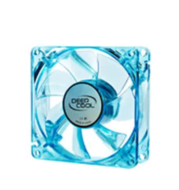 DEEPCOOL XFAN 80U B/G GEHÄUSELÜFTER / Kühlung für GEHÄUSE / 80x80x25mm / gelb